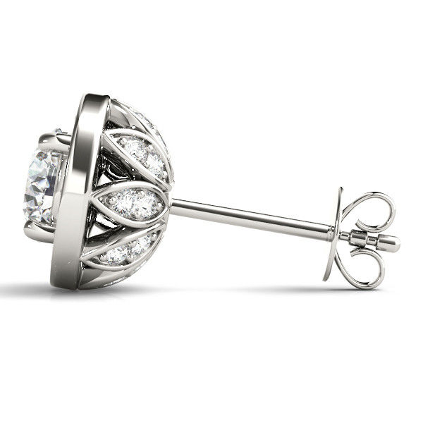 Thumbnail: 14kt Gold Fashion Diamond Earrings