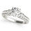 Thumbnail: 14kt Gold Art Deco Vintage Style Diamond Engagement Ring.