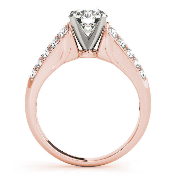 Thumbnail: 14KT Gold Pave Diamond Engagement Ring
