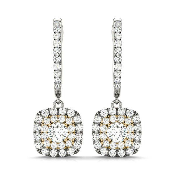 Thumbnail: 14kt Gold Fashion Diamond Earrings