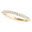 Thumbnail: 14kt Gold Diamond Ladies Prong Set Design Wedding Band
