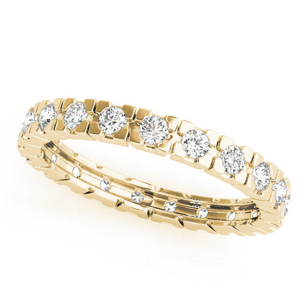Thumbnail: 14kt Gold Diamond Ladies Eternity Design Wedding Band