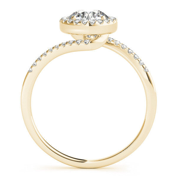 Thumbnail: 14kt Gold Halo Diamond Engagement Ring.