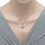 Thumbnail: 14kt Gold Swiss Blue Topaz ColorStone and  Diamond Necklace