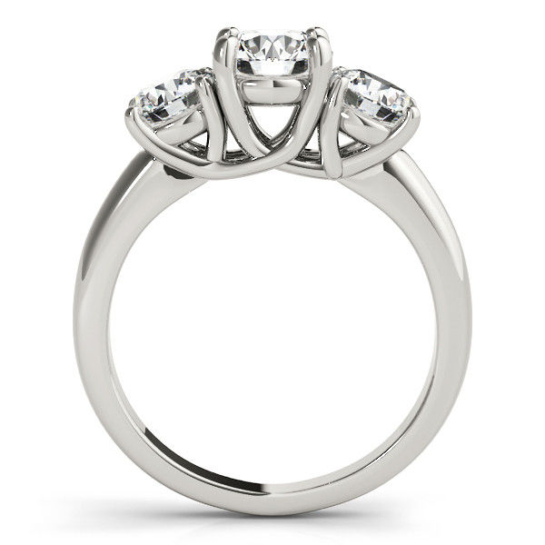 Thumbnail: 14KT Gold Three Stone Diamond Engagement Ring