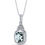 Thumbnail: 14kt Gold Green Amethyst ColorStone and  Diamond Necklace