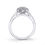 Thumbnail: 14kt Halo Moissanite  Engagement Ring