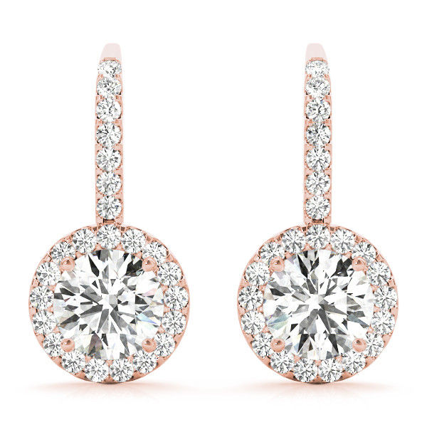 Thumbnail: 14kt Gold Fashion Diamond Earrings
