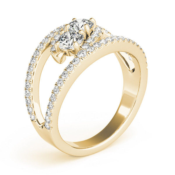 Thumbnail: 14kt Gold Fashion Diamond Ring.