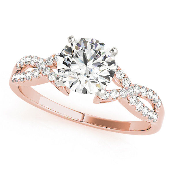 Thumbnail: 14kt Gold Multi Row Diamond Engagement Ring