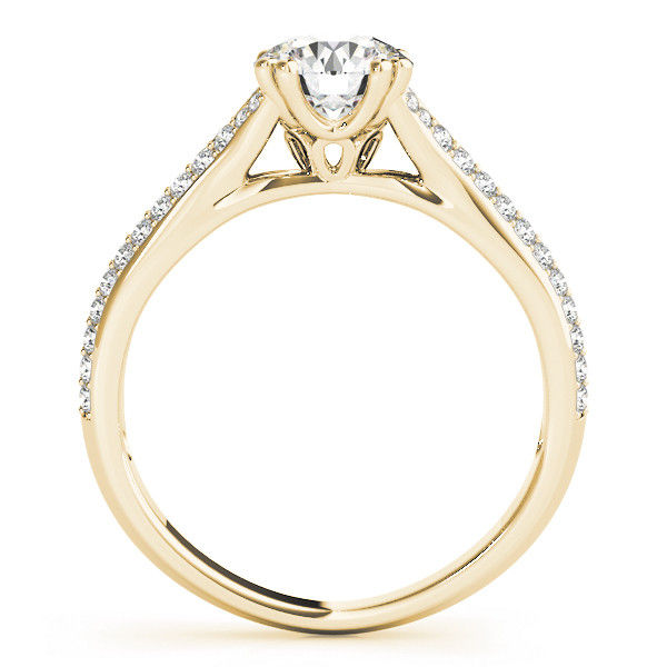 Thumbnail: 14KT Gold Pave Diamond Engagement Ring