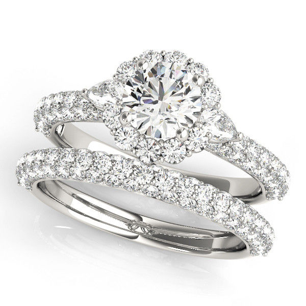 Thumbnail: 14KT Gold Pave Diamond Engagement Ring