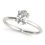 Thumbnail: 14kt Gold Oval Cut Solitaire Engagement Ring