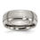 Thumbnail: Chisel Titanium Brushed and Polished 8mm Grooved Band