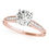 Thumbnail: 14kt Gold Single Row Diamond Engagement Ring.