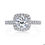 Thumbnail: 14kt Gold Halo Moissanite Engagement Ring