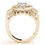 Thumbnail: 14kt Gold Art Deco Vintage Style Diamond Engagement Ring.