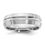Thumbnail: Cobalt Polished and Brushed Grooved 7mm Men's Ring