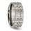 Thumbnail: Titanium Brushed and Polished 8mm Grooved Band
