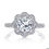 Thumbnail: 14kt Halo Moissanite  Engagement Ring
