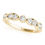 Thumbnail: 14kt Gold Stackable DiamondWedding Band