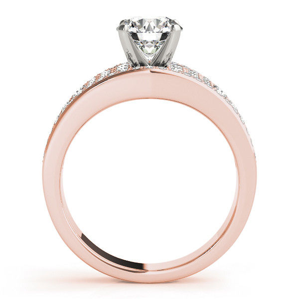 Thumbnail: 14kt Gold Multi Row Diamond Engagement Ring