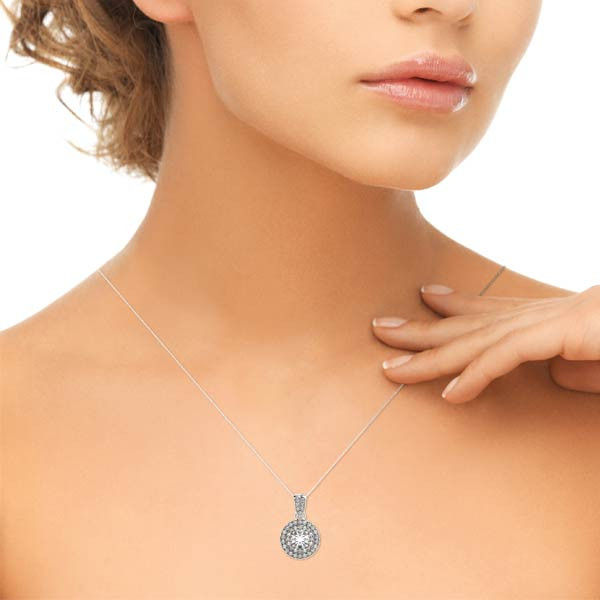 Thumbnail: 14kt Gold Fashion Diamond Necklace