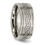 Thumbnail: Chisel Titanium Brushed Center 9mm Scroll Design Band