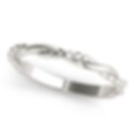 14kt Gold Diamond Ladies Twist Design Wedding Band