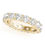 Thumbnail: 14kt Gold Diamond Ladies Eternity Design Wedding Band