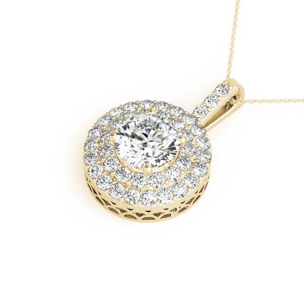 Thumbnail: 14kt Gold Fashion Diamond Necklace