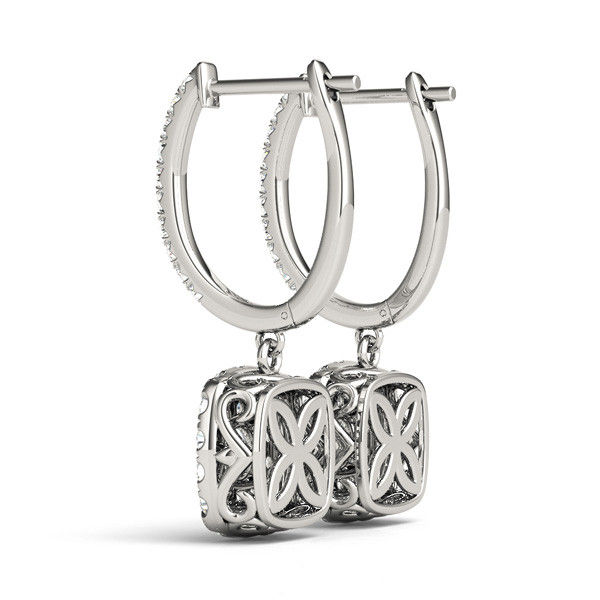 Thumbnail: 14kt Gold Fashion Diamond Earrings