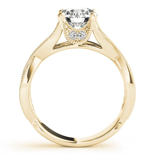 Thumbnail: 14kt Gold Multi Row Diamond Engagement Ring