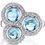 Thumbnail: 14kt Gold Swiss Blue Topaz ColorStone and  Diamond Ring.