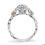 Thumbnail: 14kt Rose Gold Moissanite Engagement Ring