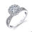 Thumbnail: 14kt Halo Moissanite  Engagement Ring