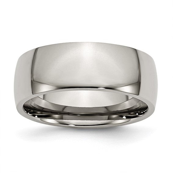 Half-Round Wedding Band 8MM