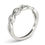 Thumbnail: 14kt Gold Diamond Ladies Twist Design Wedding Band