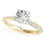 Thumbnail: 14kt Gold Single Row Diamond Engagement Ring.
