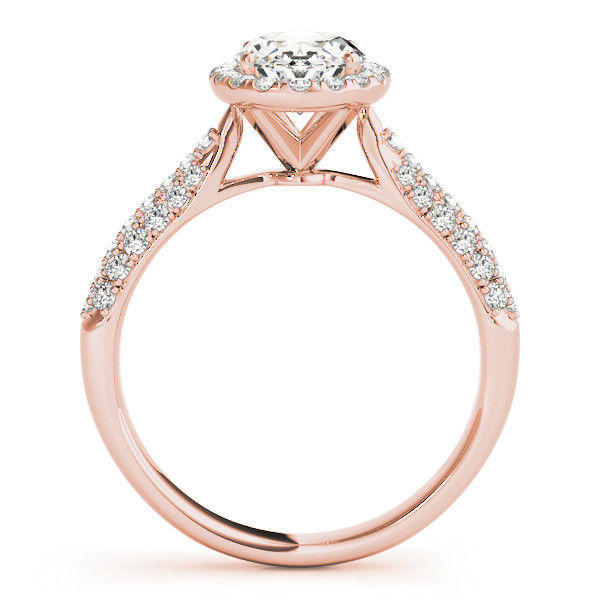 Thumbnail: 14KT Gold Pave Diamond Engagement Ring