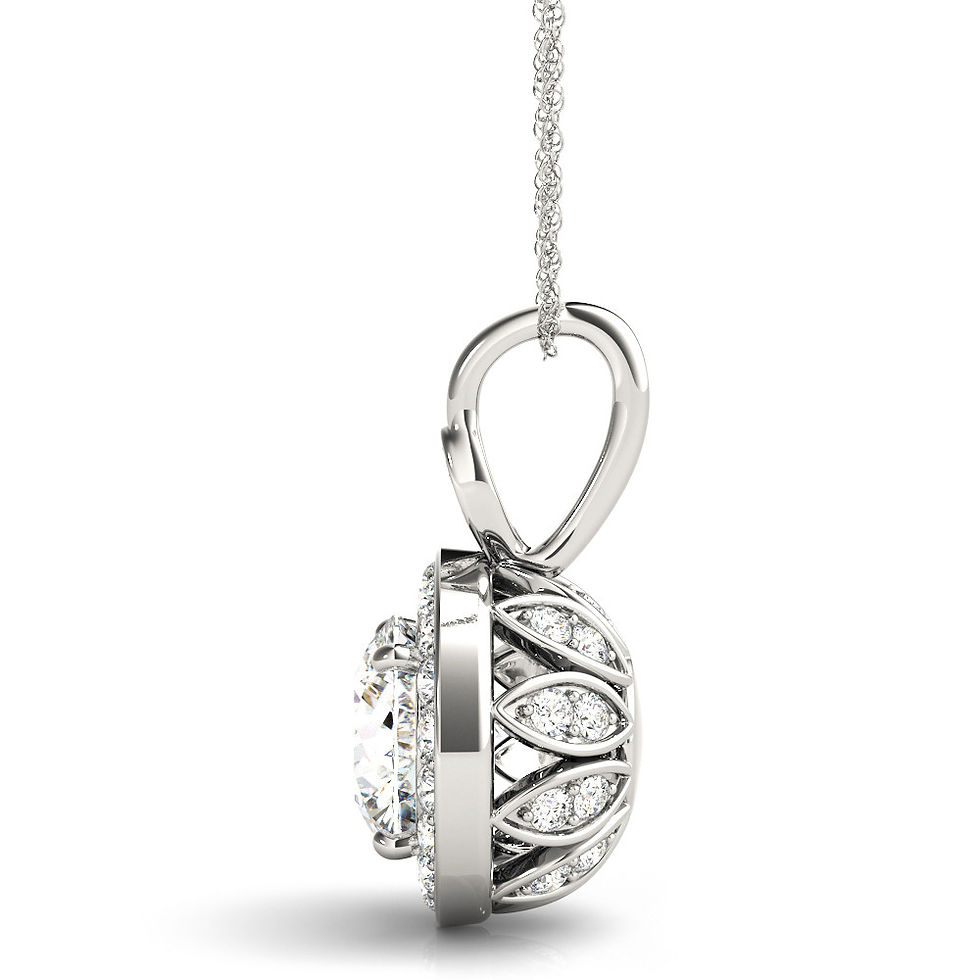 Thumbnail: 14kt Gold Fashion Diamond Necklace