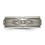 Thumbnail: Chisel Titanium Brushed and Polished Cross Laser Design 8mm Ridged Edge Band