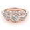 Thumbnail: 14KT Gold Three Stone Diamond Engagement Ring