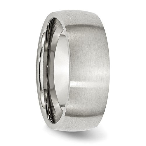 Thumbnail: Chisel Stainless Steel Brushed 8mm Half Round Band