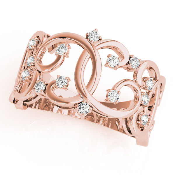 Thumbnail: 14kt Gold Fashion Diamond Ring.