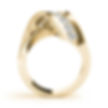 Thumbnail: 14kt Gold Diamond Ladies Twist Design Wedding Band
