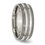 Thumbnail: Titanium Grooved and Beaded Edge 8mm Polished Band