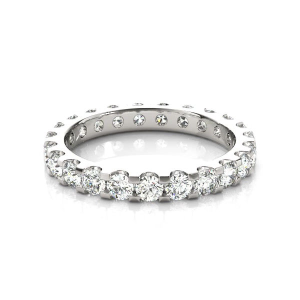 Thumbnail: 14kt Gold Diamond Ladies Eternity Design Wedding Band