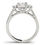 Thumbnail: 14KT Gold Three Stone Diamond Engagement Ring
