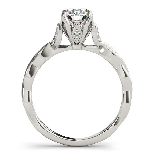 Thumbnail: 14kt Gold Twist Style Diamond Engagement Ring.
